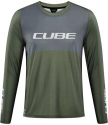 CUBE Tricou CUBE Vertex TM, olive/grey (S)