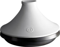 Emile Henry Vas pentru tagine Delight pentru inducție, 2 L, alb-negru (EH776626)