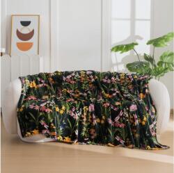  Mikroplüss pléd MYSTIC GARDEN, sötétzöld Méret: 200 x 220 cm