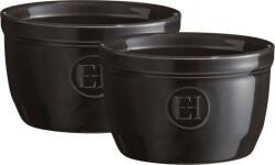Emile Henry Ramekinuri Emile Henry, 9 cm, negre, set 2 buc (EH794009)
