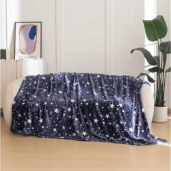 Mikroplüss takaró STARLIGHT, sötétkék Méret: 200 x 220 cm