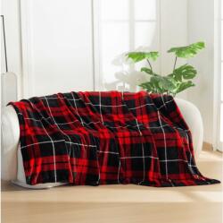  Mikroplüss pléd ALBURY, piros Méret: 160 x 200 cm