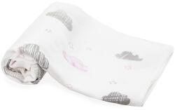Scamp tetra textil pelenka 1db-os - Rózsaszín felhős