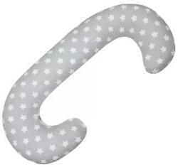 Scamp C alakú párna - Grey White Round Stars