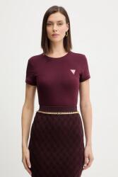 Guess t-shirt bordó, W2YI44 J1314 - burgundia XS