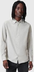 AllSaints pamut ing LORELLA férfi, galléros, szürke, regular, M151SB - szürke M