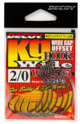 DEC Decoy Worm25 Kg Hook Wide #2/0 Ns Black 7pcs/bag (e-jde42520)
