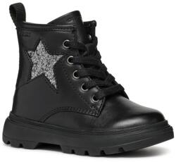 Geox gyerek bokacsizma bőrből KIDDARTAH - fekete 20