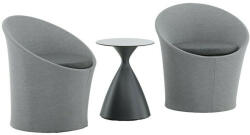  Erkélybútor-készlet Dallas 3118 (Szürke + Fekete)