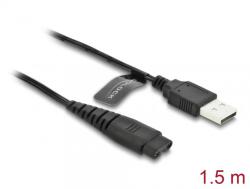 Delock Cablu de alimentare USB 5V pentru aparate de ras electrice Hatteker RFC-588/RFC-598/RFC-690/RFC-692/RFC-696/RSCX-7568/RSCX-9598 1.2m, Delock 90987 (90987)