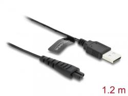 Delock Cablu de alimentare USB 5V pentru aparate de ras electrice Remington HC4250/MB4200/MB6850/XR1330 1.2m, Delock 90985 (90985)