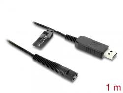 Delock Cablu de alimentare USB 12V pentru aparate de ras electrice Braun seriile 1/3/5/7/9 1m, Delock 90980 (90980)