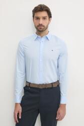 Tommy Hilfiger pamut ing férfi, galléros, slim, MW0MW38137 - kék M