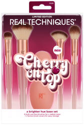 REAL TECHNIQUES Cherry On Top alapkészlet 4 ecset + 2 utazótok