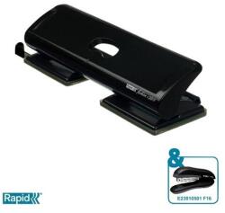 Rapid Lyukasztó, négylyukú, 20 lap, fém, RAPID "FC20/4", fekete (E20922801) - tintasziget