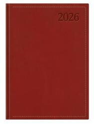 TopTimer Naptár, tervező, B5, heti, 2024, TOPTIMER "Traditional", bordó (24T011T-002) - nyomtassingyen