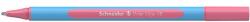 Schneider Golyóstoll, 0, 7 mm, kupakos, SCHNEIDER "Slider Edge XB Pastel", flamingó (152222) - mystock