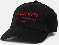 AllSaints pamut baseball sapka - fekete Univerzális méret - answear - 20 990 Ft