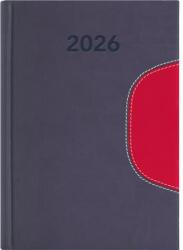 Dayliner Naptár, tervező, B6, heti, DAYLINER "Memphis", szürke-piros (DL6AG-MEFB6HE-SP) - nyomtassingyen
