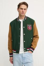 Gant bomber dzseki gyapjú keverékből zöld, átmeneti, 7006483 - zöld XL