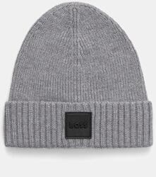 BOSS gyapjú sapka - szürke Univerzális méret - answear - 19 790 Ft