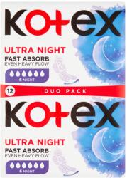 Kotex betétek (12 db/fólia) DUO ultra night
