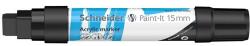 Schneider Akril marker, 15 mm, SCHNEIDER "Paint-It 330", fekete (120301)