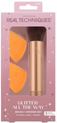 REAL TECHNIQUES VB GLITTER ALL THE WAY Ecset és Szivacs Készlet
