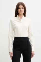 HUGO BOSS pamut ing női, galléros, fehér, regular, 50531518 - bézs 40