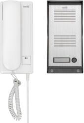  Home DP 22 vezetékes kaputelefon szett, falon kívüli alumínium kültéri egység, kétvezetékes bekötés, zárnyitási lehetőség, IP23