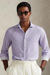 Ralph Lauren len ing olasz galléros, rózsaszín, regular, 710974546 - lila L
