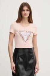 Guess t-shirt női, rózsaszín, W5RI22 J1314 - rózsaszín S