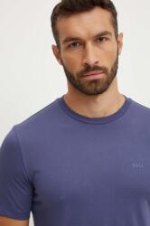 BOSS pamut póló - sötétkék L - answear - 18 990 Ft