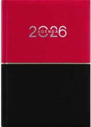 Dayliner Naptár, tervező, B6, heti, DAYLINER "Contrast", piros-fekete (DL6AG-CRFB6HE-PF) - nyomtassingyen