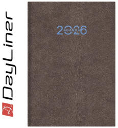 Dayliner Naptár, tervező, A5, heti, DAYLINER "Animal", Grizzly-szürkésbarna (DL6AG-ANFA5HE-GR) - nyomtassingyen