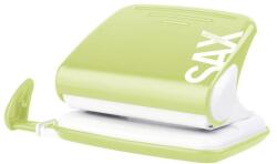 ICO Lyukasztó, kétlyukú, 20 lap, SAX "Design", világoszöld (7310094007) - tonerpiac