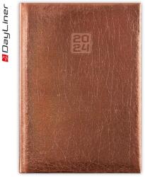 Dayliner Naptár, tervező, A5, heti, DAYLINER, "Mirror", bronz (DL3AG-MRFA5HE-BR) - nyomtassingyen