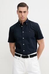 Tommy Hilfiger pamut ing férfi, galléros, sötétkék, regular, MW0MW37584 - sötétkék S