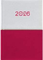 Dayliner Naptár, tervező, A5, napi, DAYLINER "Contrast", fehér-piros (DL6AG-CRFA5NA-FP) - nyomtassingyen