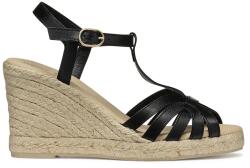 Geox bőr espadrilles D GELSA - fekete Női 38