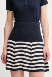 Tommy Hilfiger selyem szoknya sötétkék, mini, harang alakú, WW0WW44475 - sötétkék S