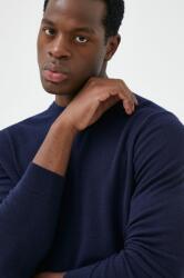 Benetton gyapjú pulóver könnyű, férfi, sötétkék - sötétkék M - answear - 27 990 Ft