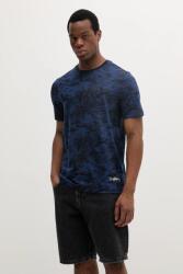 Tommy Hilfiger pamut póló sötétkék, férfi, mintás, MW0MW38933 - sötétkék M