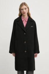 Tommy Hilfiger kabát gyapjú keverékből - fekete M