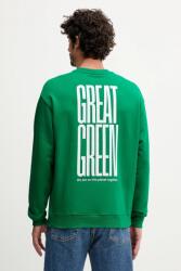 Benetton pamut melegítőfelső - zöld M - answear - 16 990 Ft