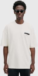 AllSaints pamut póló REDACT SS CREW - fehér M