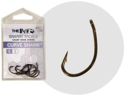 THE ONE 8245Bd Curve Shank 6 Fekete Nickel Füles, Szakállas Bojlis Horog 8db (41617106)