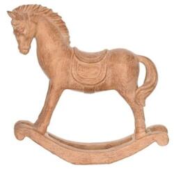 Dekoráció hintaló poly 9x3x10cm barna (ZY213950-4A)