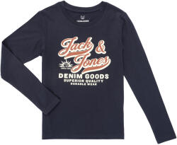 JACK & JONES Tricouri cu mânecă lungă Băieți JJELOGO TEE LS Jack & Jones Albastru 164 cm
