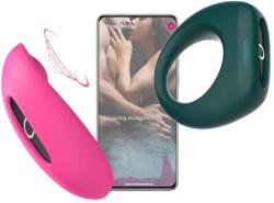 Magic Motion - párvibrátor szett (pink-zöld) - shop